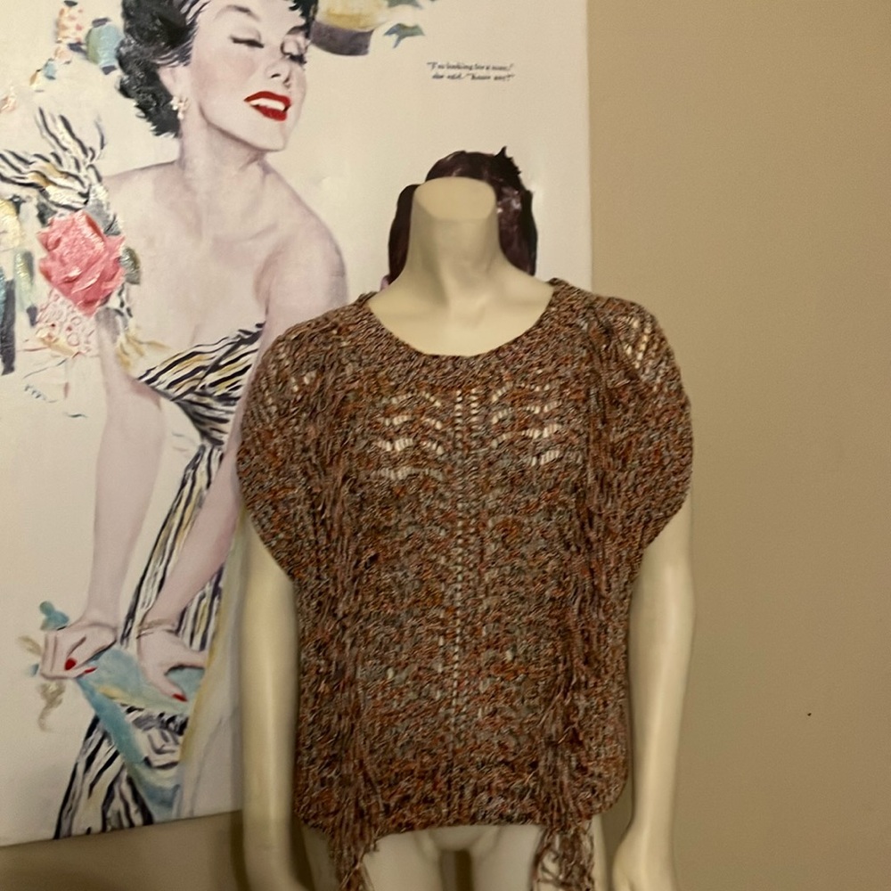 Multicolor Knit Sweater Top